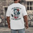 I Like My Coffee ICY & My Books Spicy For Book Lovers Men's Back Print T-Shirt