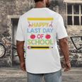 Cool Stylish Happy Last Day Of School Shirt Graduation Men's Back Print T-Shirt