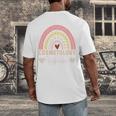 Cosmetology Instructor Cosmetologist Graduation Rainbow Men's Back Print T-Shirt