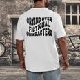 Crying Over Fictional Characters Book Lovers Men's Back Print T-Shirt