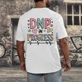 DNP In Progress Director Of Nursing Student Graduation Men's Back Print T-Shirt