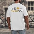 Doctor Of Education She BelievED EdD Graduation Men's Back Print T-Shirt