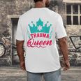 EMT Trauma Queen Paramedic Student T-Shirt Graduation Men's Back Print T-Shirt
