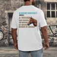 Equinetrovert Definition Equine Horse Riding Introvert Men's Back Print T-Shirt