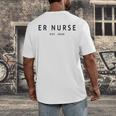 ER Nurse Est 2026 Emergency Room Graduation Nursing School Men's Back Print T-Shirt