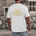 Ew People Antisocial Introvert Saying Yellow Lemon Raglan Baseball Tee Men's Back Print T-Shirt