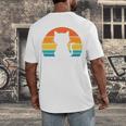 Ew People Cat Anti Social Introvert Premium Tri-Blend Men's Back Print T-Shirt