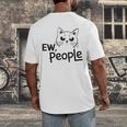 Ew People Introverts Stay Home Socially Awkward Men's Back Print T-Shirt