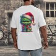Ew People Meowy Cat Christmas Introvert Men Women Men's Back Print T-Shirt