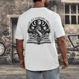 In My Fantasy Era Reading Fantasy Books Halloween Bookish Men's Back Print T-Shirt In My Fantasy Era Reading Fantasy Books Halloween Bookish Men's Back Print T-Shirt
