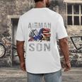 My Favorite Airman Calls Me Son Air Force Graduation Son Men's Back Print T-Shirt
