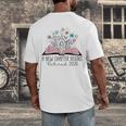 Floral Book A New Chapter Begins Retired 2026 Retirement Men's Back Print T-Shirt Floral Book A New Chapter Begins Retired 2026 Retirement Men's Back Print T-Shirt