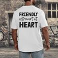 Friendly Introvert At Heart Raglan Baseball Tee Men's Back Print T-Shirt