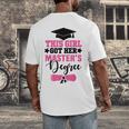 This Girl Got Her Masters Degree Graduation Mastered It 2024 Men's Back Print T-Shirt