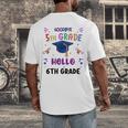 Goodbye 5th Grade Graduation 2025 6th Grade Graduate Kids Men's Back Print T-Shirt