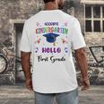 Goodbye Kindergarten Graduation Class 2025 1st Grade Kids Men's Back Print T-Shirt