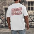 Goodbye Middle School Hello High School 8th Grade Graduation Men's Back Print T-Shirt