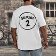 Graduate 2 Graduation Shirt Men's Back Print T-Shirt