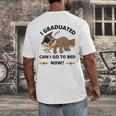 I Graduated Can I Go Back To Bed Sloth Graduation Cap Men's Back Print T-Shirt