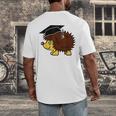 Graduation Hedgehog 2017 Graduate Graduation T-Shirt Men's Back Print T-Shirt