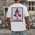 Graduation Latina Educated La Graduada Mexican Bingo Card Men's Back Print T-Shirt