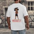 Graduation Woman Tshirt Black Melanin Masters Degree Men's Back Print T-Shirt
