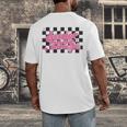 Groovy Senior Class Of 2026 Coquette Pink Bow Graduation Men's Back Print T-Shirt