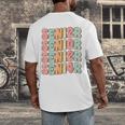 Groovy Senior Graduation Cute Groovy Senior Class Of 2024 Men's Back Print T-Shirt