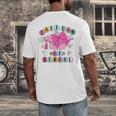 Happy Last Day Of School Coquette Bow Graduation Girls Kids Men's Back Print T-Shirt