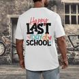 Happy Last Day Of School Kids Teacher Student Graduation Men's Back Print T-Shirt