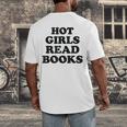 Hot Girls Read Books Lover Bookworm Librarian Book Reading Men's Back Print T-Shirt