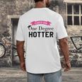 Hotter By One Degree Class Of 2018 Graduation T-Shirt Men's Back Print T-Shirt