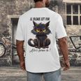 Humor Provocateur Sarcasm Closes The Silence Introvert Chat Men's Back Print T-Shirt
