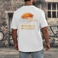 Hunting Is My Escape Introvert Hunter Antisocial Raglan Baseball Tee Men's Back Print T-Shirt