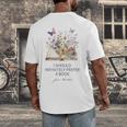 I Should Infinitely Prefer A Book Jane Austen Fan Woman Girl Men's Back Print T-Shirt I Should Infinitely Prefer A Book Jane Austen Fan Woman Girl Men's Back Print T-Shirt