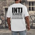 INTJ Architect Personality Introvert Sarcastic Men's Back Print T-Shirt