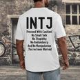 INTJ Rules Architect Personality Type Introvert Men's Back Print T-Shirt