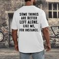 Introvert Antisocial Some Things Are Better Left Alone Men's Back Print T-Shirt Introvert Antisocial Some Things Are Better Left Alone Men's Back Print T-Shirt