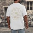 Introvert Books Club Member Coffee Book Lovers Vintage Premium Tri-Blend Men's Back Print T-Shirt