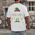 The Introvert Elf Christmas Family Matching Fun Xmas Top Men's Back Print T-Shirt