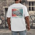 Introvert Raccoon Animal Lover Trash Panda Antisocial Retro Men's Back Print T-Shirt Introvert Raccoon Animal Lover Trash Panda Antisocial Retro Men's Back Print T-Shirt