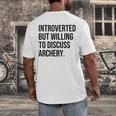 Introverted Archer Archery Introvert Men's Back Print T-Shirt Introverted Archer Archery Introvert Men's Back Print T-Shirt