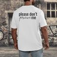 Introverted Don't Please Perceive Me Relatable Men's Back Print T-Shirt Introverted Don't Please Perceive Me Relatable Men's Back Print T-Shirt