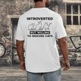 Introverted But Willing To Discuss Cats Introvert Shy Men's Back Print T-Shirt