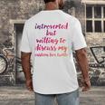 Introverted Willing To Discuss Eastern Box Turtle Introvert Men's Back Print T-Shirt