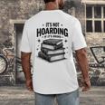 It's Not Hoarding If It's Books Book Lover Readers Men's Back Print T-Shirt