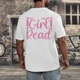 Just A Girl Who Loves To Read Book Lover Reading Books Men's Back Print T-Shirt