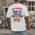 Kids My Mommy Did It Graduation Mom Graduate Men's Back Print T-Shirt