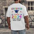 Kindergarten Graduation Class 2024 1st Grade Here I Come Men's Back Print T-Shirt