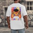 Kindergarten Graduation Level Complete Gamer Graduation Kids Men's Back Print T-Shirt